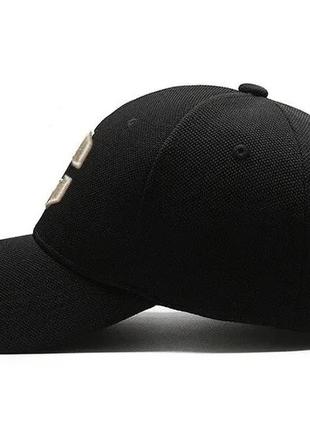 Бейсболка с кепка черная унисекс универсальная лого вышитая6 фото