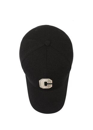 Бейсболка с кепка черная унисекс универсальная лого вышитая7 фото