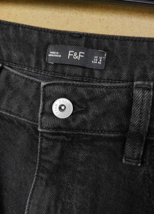 Плотные джинсы мом mom высокая посадка попа пуш f&f uk 126 фото