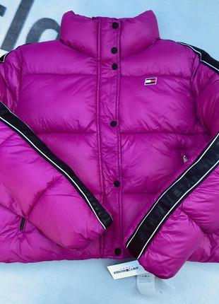 Новий. пуховик брендовий tommy hilfiger bella hybrid down jacket pink  оригінал size eur 38(m) — цена 1150 грн в каталоге Пуховики ✓ Купить  женские вещи по доступной цене на Шафе | Украина #135466956