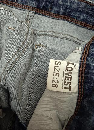 Lovest турецкие джинсы бойфренды синие зауженные слимы denim женские высокая посадка р28 44-4610 фото