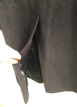 Черное классическое женское пальто, черное пальто на осень женское, осеннее пальто, демисезонное9 фото