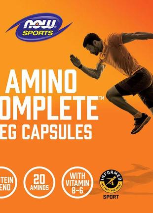 Now foods sports amino complete амінокислотний комплекс. 120 капсул5 фото