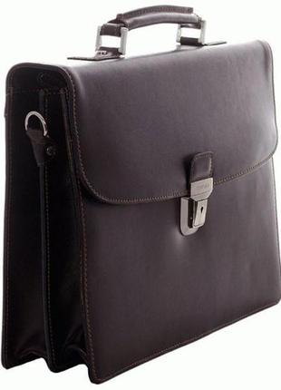 Мужской портфель katana франция из кожи, коричневый k63041-23 фото