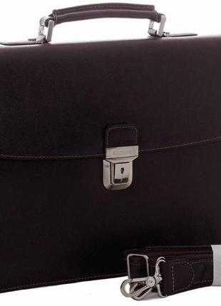 Мужской портфель katana франция из кожи, коричневый k63041-21 фото