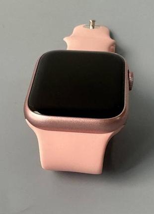 Cмарт часы smart watch gs8 pro max 45mm с украинским языком и функцией звонка розовый9 фото