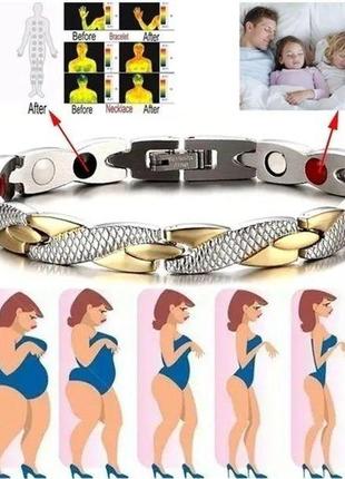 Магнитный браслет, женский, для похудения.