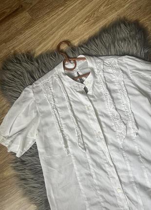 Легкая хлопковая блуза рубашка коттон2 фото