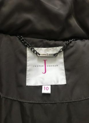 Оливковая куртка / пальто jasper conran з капюшоном, размер 38 / м / 46 / 10, осень / зима4 фото