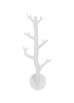 Тримач самоклейкий дерево білий