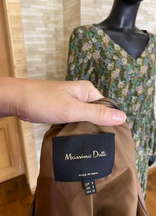 Шкіряна курточка massimo dutti оригінал10 фото