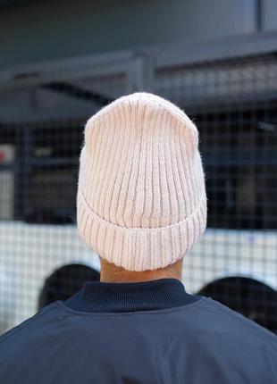 Зимова шапка without snow beige  man3 фото