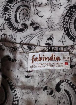 Fabindia хлопковый сарафанчик, на худенькую девушку с интересным принтом5 фото