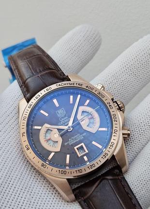 Швейцарський годинник tag heuer grand carrera calibre 17 rs gold5 фото