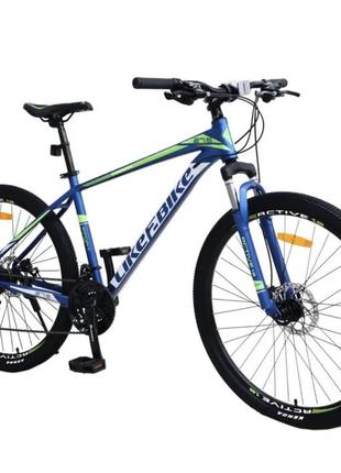 Велосипед дорослий like2bike active 27,5", синій