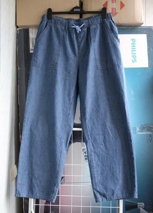 Классные комфортные широкие прямые джинсовые брюки6 фото
