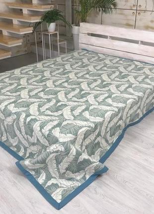 Покривало жакард 220х235 пальміра зелений