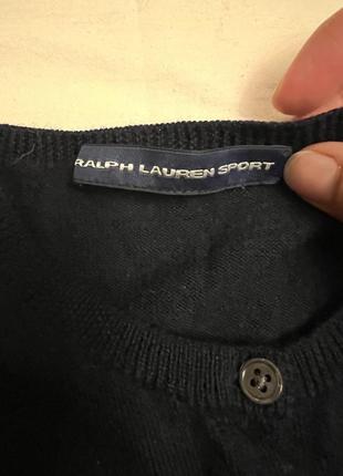 Сведр кардиган ralph lauren sport темно синего цвета3 фото