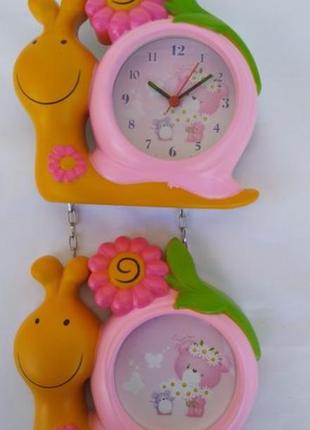 Детские часы ,(будильник) и фоторамка "веселая гусеница"9 фото