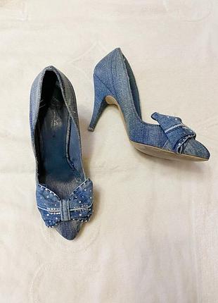 Туфли джинсовые bershka 39 размер