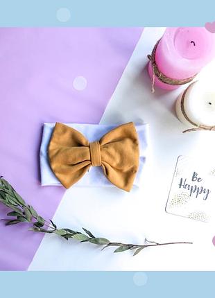 Пов'язка дитяча бантик бант повязочка пов'язка з бантом на голову