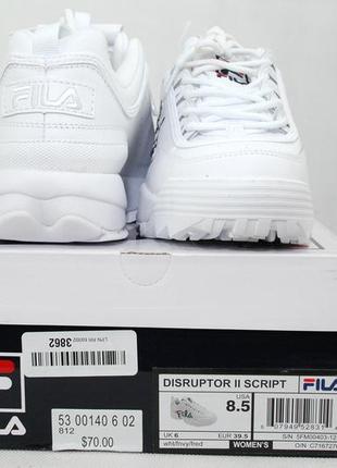 Fila disruptor 2 ii script (оригінал!) жіночі кросівки жіночі філа10 фото