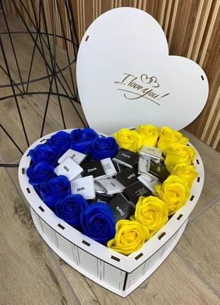 Патріотичний подарунковий бокс для коханої sweet_box_cv_5 фото