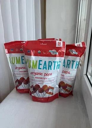 Yumearth органические леденцы с витамином c, конфеты ассорти вкусов