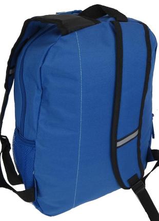 Молодежный городской рюкзак из полиэстера 25l semiline синий в горох5 фото