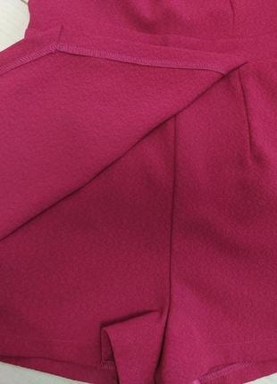 Стильный комбинезон ромпер с юбкой шортами фактурный  new look s,xs4 фото
