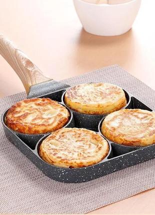 Антипригарна сковорідка сковорода з формами відділеннями на 4 секції форми відділення...