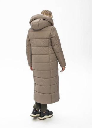 Теплое зимнее пальто агата пуховик fill tex с поясом 46-58 размеры разные цвета2 фото