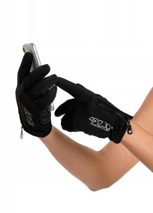 Перчатки для бега 4fizjo 4fj0439 size m black poland6 фото
