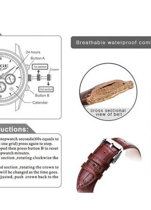 Мужские часы lige все циферблаты рабочие красивая модель