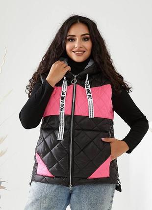 Женская жилетка весна-осень размеры батал