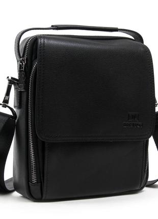Сумка мужская планшет кожаный bretton be n9357-2 black