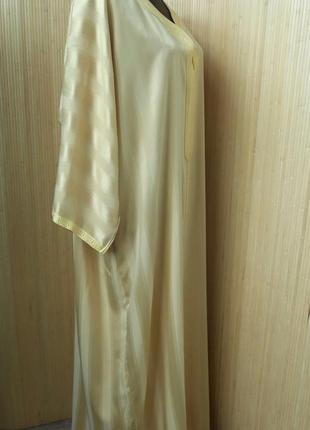 Золотисту сукню сорочка оверсайз етно стиль / галабея / туніка2 фото