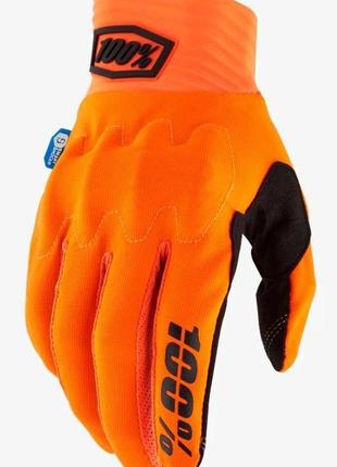 Перчатки ride 100% cognito smart shock glove (fluo orange), xl (11), xl