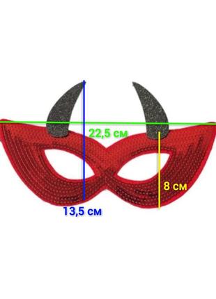 Маска halloween. чертик черт чертовка дьяволица дьявол ободок аксессуары украшение карнавальный костюм хеллоуин хелоуин хэллоуин хеловин хелоувин4 фото