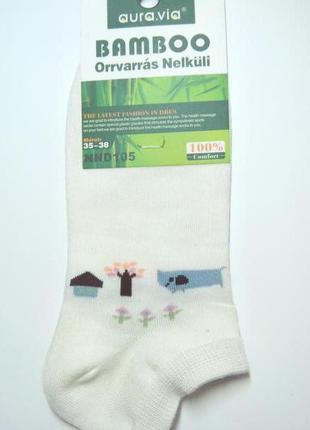 Носки короткие с принтом бамбуковые aura.via супер дизайн отличное качество