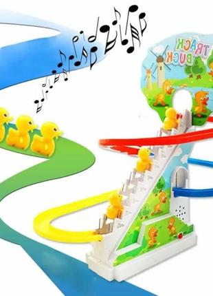 Інтерактивна дитяча іграшка трек з качечками на магнітах із музикою і світловими ефектами small duck3 фото