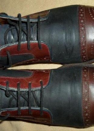 Акция-туфли броги кожаные размер 10 44-455 фото