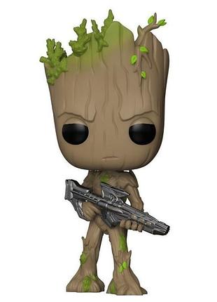 Фанко поп мстители война бесконечности грут с бластером! коллекционная фигурка funko pop groot № 293, 10 см.