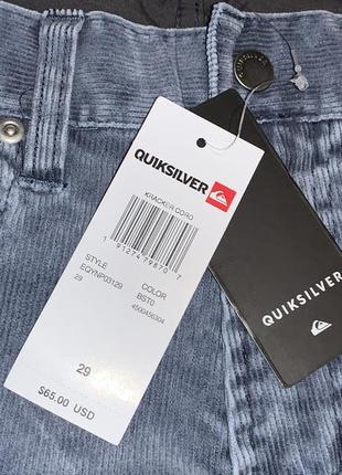 Джинсы quiksilver, вельветовые штаны3 фото