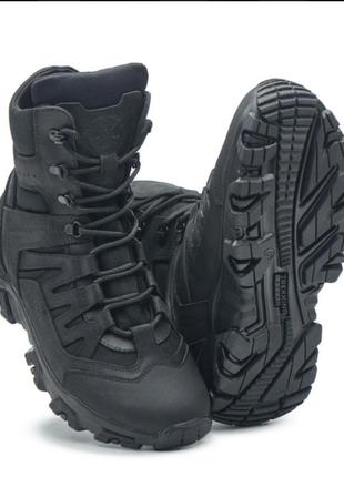 Тактические зимние берцы мембрана черные