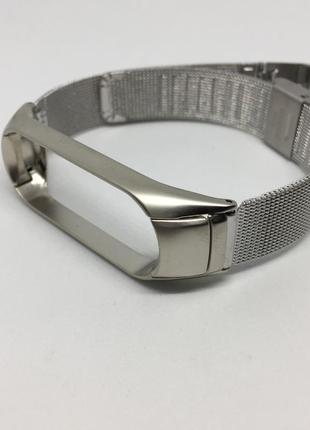 Металлический ремешок mi band 3 Xiaomi mi band 2 серебро