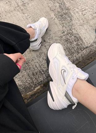 Кроссовки nike m2k tekno  essential white|black