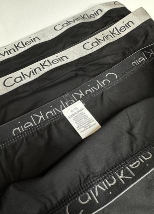 Трусики женские черные хлопок набор нижнее белье 3 шт calvin klein, размер xl2 фото