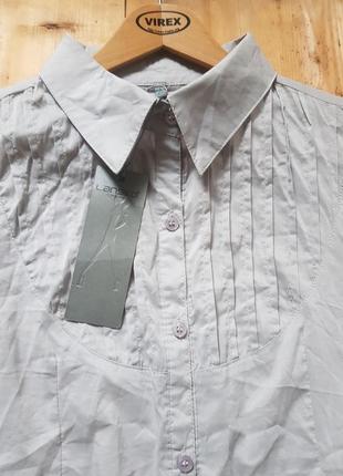 Lansko легкая рубашка под резинку с ремнями в рукавах4 фото