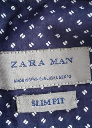 Замечательная рубашка zara, р.l, 42, made in spain4 фото